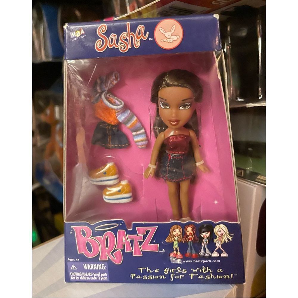 Lil' Bratz Mini Sasha Doll 2002 New In Box The Girls With The Passion Retro NIP